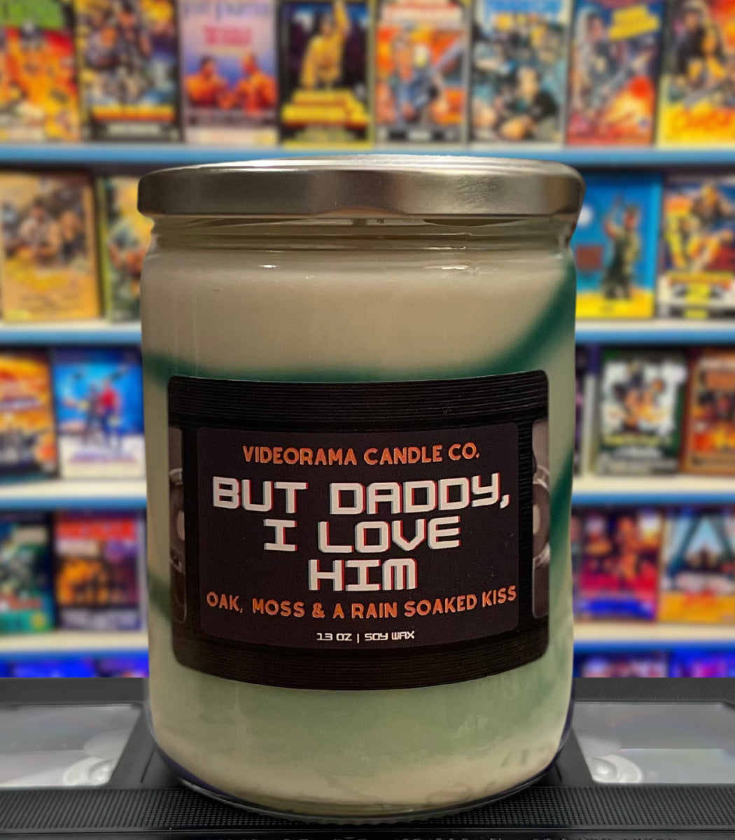 But Daddy I Love Him Taylor Swift Vault candle — Videorama Candle Co.